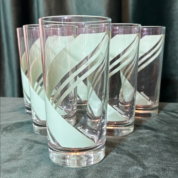 Dusseau Other - Dusseau Vintage Drinking Glasses Mint Green set of 6